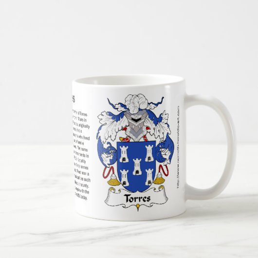 Tasse de crête de famille de Torres (Droite)