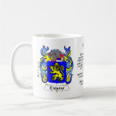 Tasse de crête de famille d'Evans (Gauche)
