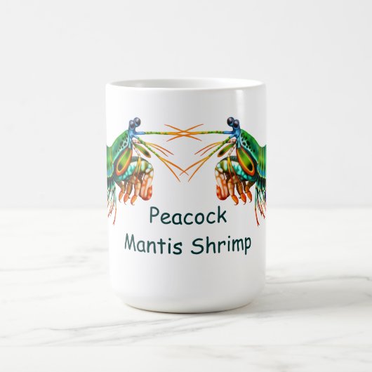 Tasse de crevette de mante de paon (Centre)