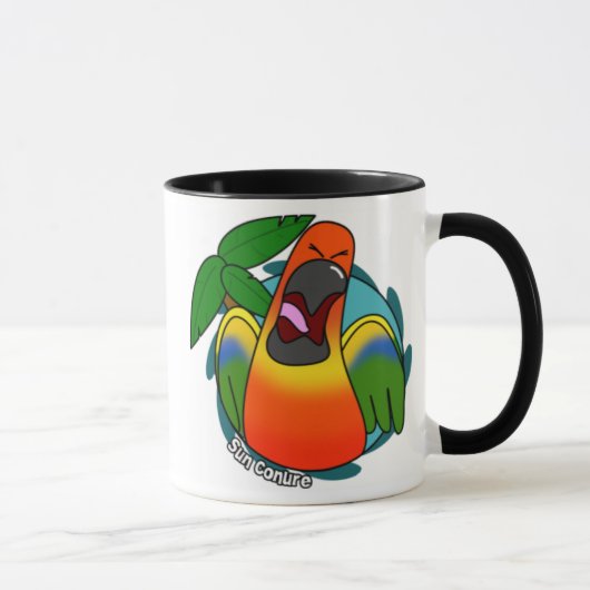 Tasse de crisrauques de Sun Conure (Droite)