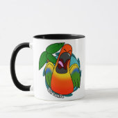 Tasse de crisrauques de Sun Conure (Gauche)