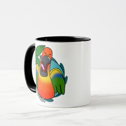 Tasse de crisrauques de Sun Conure (Devant gauche)