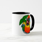 Tasse de crisrauques de Sun Conure (Devant droit)