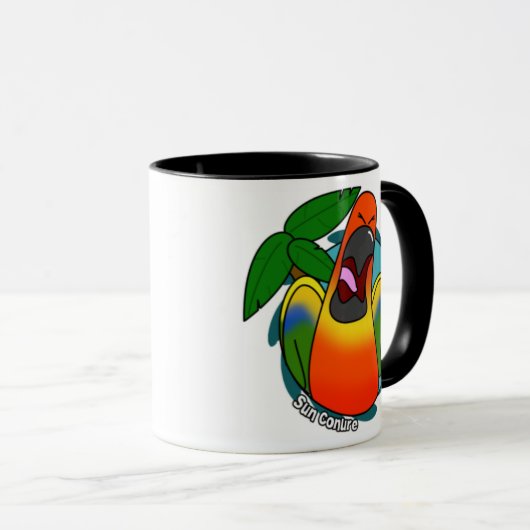 Tasse de crisrauques de Sun Conure (Devant droit)