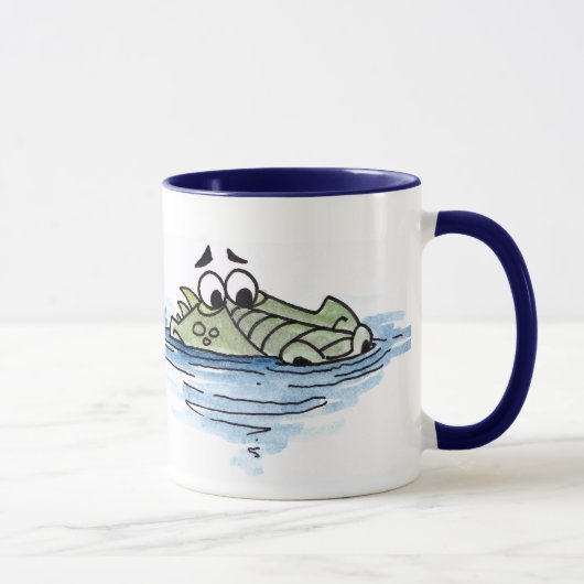 Tasse de crocodile de natation (Droite)