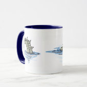 Tasse de crocodile de natation (Devant gauche)