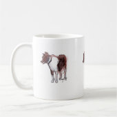 Tasse de croquis de border collie (Gauche)