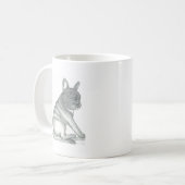 Tasse de croquis de bouledogue français (Devant gauche)