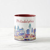 Tasse de croquis de couleur de Philadelphie (Centre)