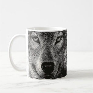 Tasse de croquis de loup