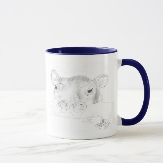 Tasse de croquis d'hippopotame (Droite)