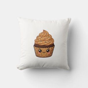 Tasse de Cupcake au Beurre de Cacahuète Coussin Ka