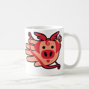 Tasse de Cupig de cupidon de porc