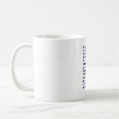 Tasse de Customizeable de code Morse (Gauche)