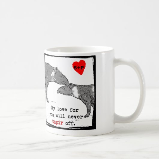 Tasse de Customizeable Valentine avec la (Droite)