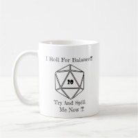 Tasse de D20 Unspillable