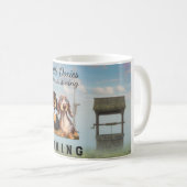 Tasse de Dachshunds aux Cheveux Longs Balançant (Devant droit)