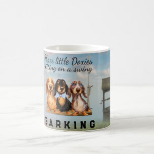 Tasse de Dachshunds aux Cheveux Longs Balançant