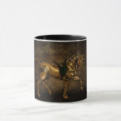 Tasse de damassé de licorne de Steampunk (Centre)