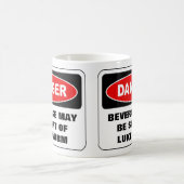 tasse de danger - texte customisé (Centre)