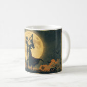 Tasse de danse de squelette | Tasse de lune romant (Devant droit)