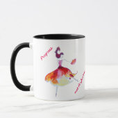 Tasse de danseur d'aquarelle de perfection de (Gauche)