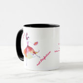 Tasse de danseur d'aquarelle de perfection de (Devant gauche)