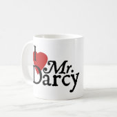 Tasse de Darcy de coeur de Jane Austen (Devant gauche)