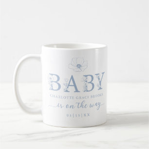 Tasse de déclaration de naissance de bébé Fleur sa