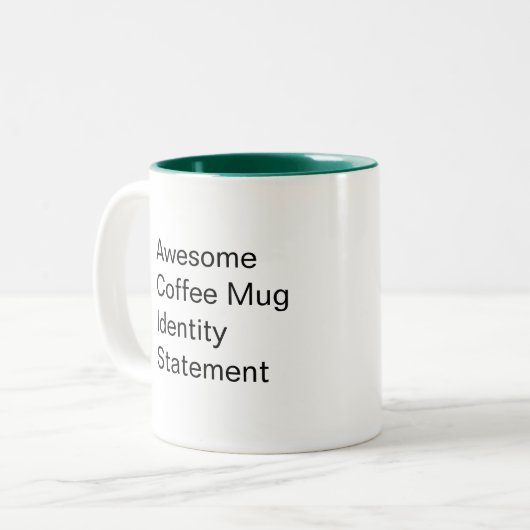 Tasse de déclaration d'identité d'éther de Jimmy (Devant gauche)