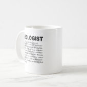 Tasse de définition de géologue (Devant gauche)