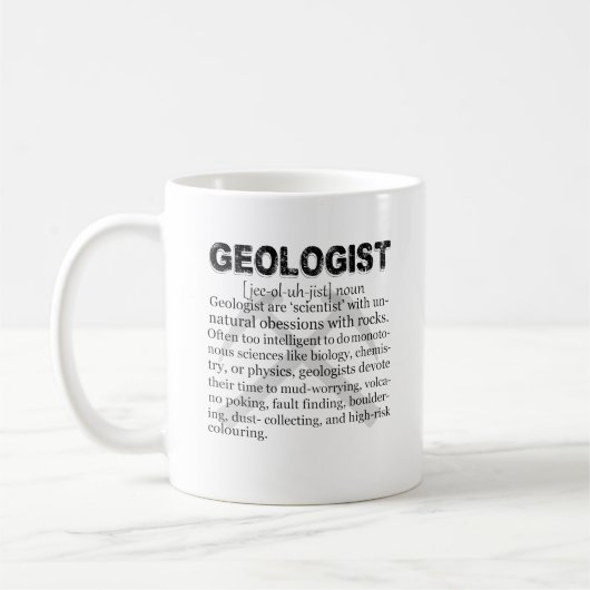 Tasse de définition de géologue (Gauche)