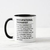 Tasse de définition d'ergothérapeute Cadeau OT (Gauche)