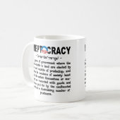 Tasse de définition d'Ineptocracy d'administration (Devant gauche)