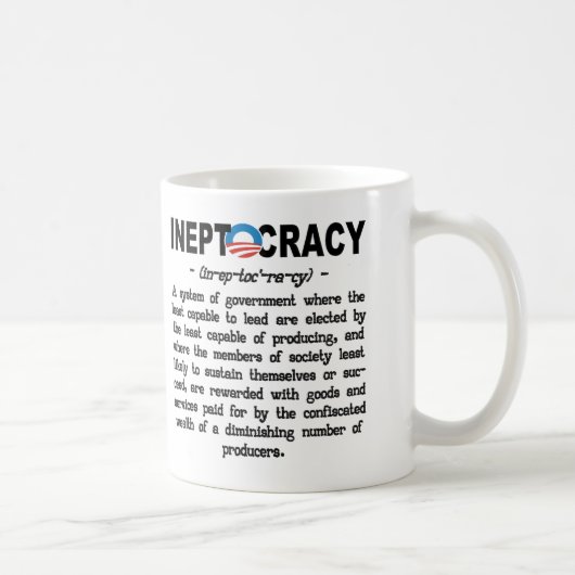 Tasse de définition d'Ineptocracy d'administration (Droite)