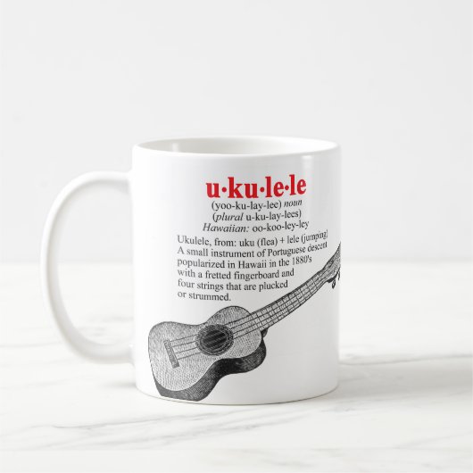 Tasse de définition d'ukulélé (Gauche)