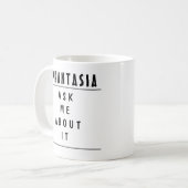 Tasse de démarrage de conversation d'informations (Devant gauche)