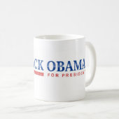 Tasse de Démocrate Obama 2008 (Devant droit)