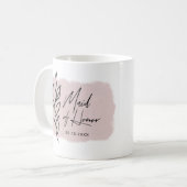 Tasse de demoiselle d'honneur pastel botanique mod (Devant gauche)