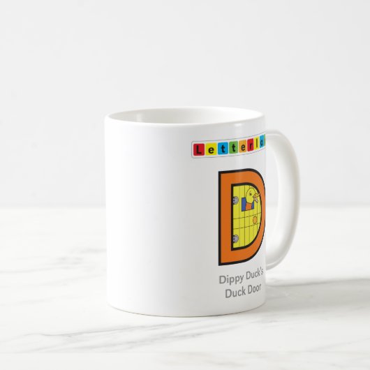 Tasse de densité double de Letterland | (Devant droit)