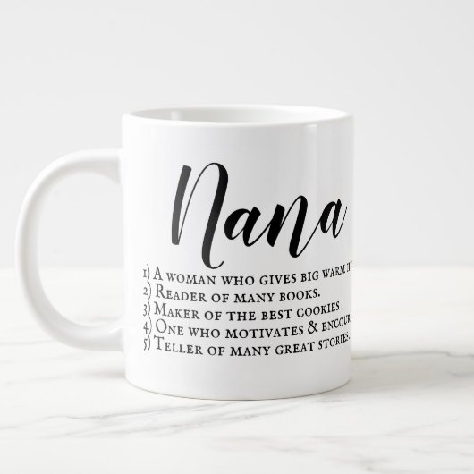 Tasse de description de Nana avec photo (Gauche)