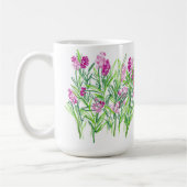 Tasse de design de jardin de fleurs roses (Gauche)