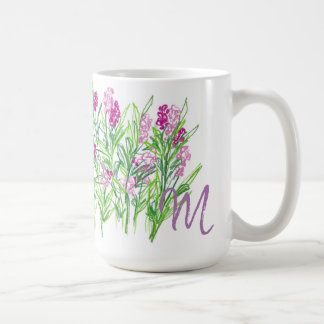 Tasse de design de jardin de fleurs roses