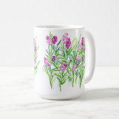 Tasse de design de jardin de fleurs roses (Devant droit)