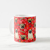 Tasse de design Red Pug (Devant gauche)