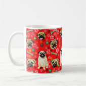 Tasse de design Red Pug (Gauche)