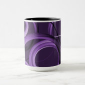 Tasse de designer abstrait violet (Centre)