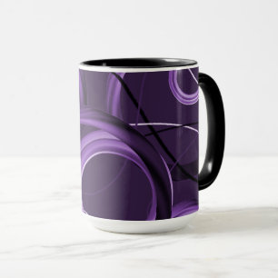 Tasse de designer abstrait violet