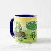 Tasse de designer avec motif de grenouille (Devant gauche)