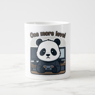 Tasse de dessin animé de mème de joueur de panda